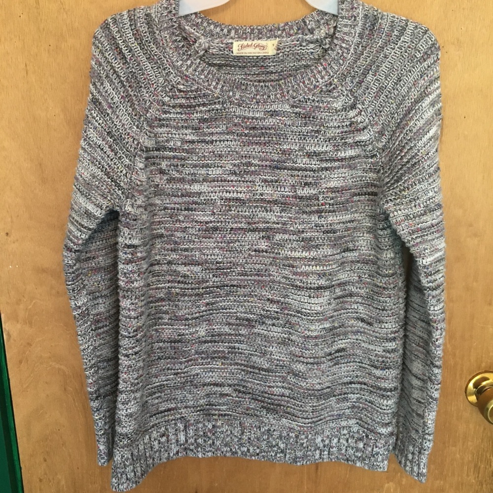 Gray & Multicolored Sweater